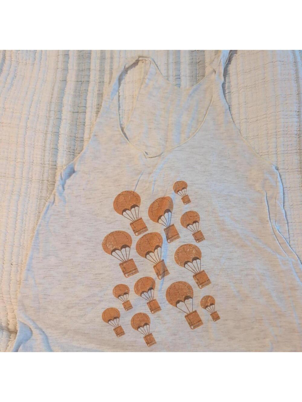 American Apparel Women's White and Orange Vests-tanks-cami